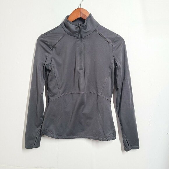 Athleta Jackets & Blazers - Athleta Women's Athletic Jacket Lightweight Pullover Quarter Zip Gray Size Small